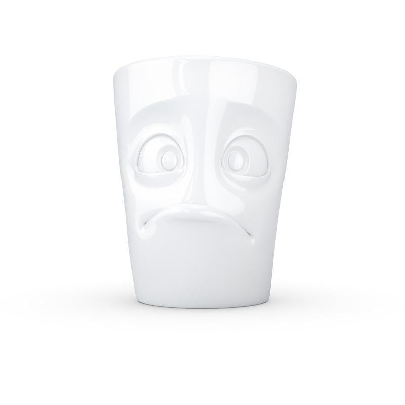 TV TASSE Henkeltasse "verdutzt" Porzellan weiß - Fiftyeight Products