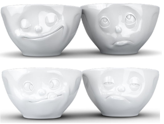 Dip Schalen 4er-Set 200 ml GLÜCKLICH OCH BITTE VERPENNT LECKER Fiftyeight Products