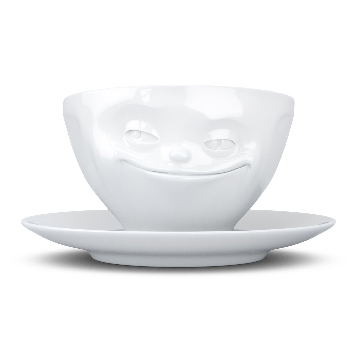 Kaffeetassen mit Unterteller weiß 200 ml Fiftyeight Products