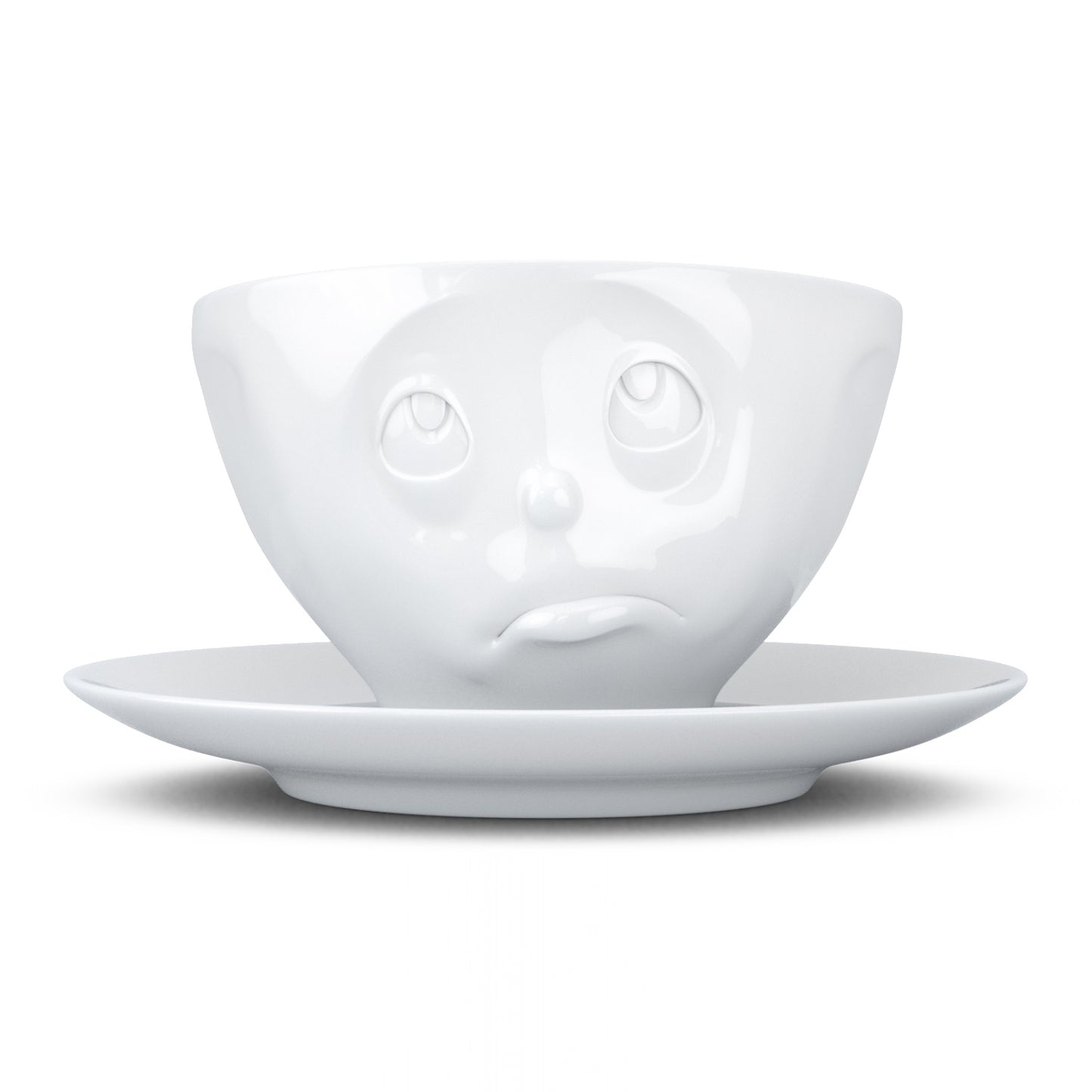 Kaffeetassen mit Unterteller weiß 200 ml Fiftyeight Products