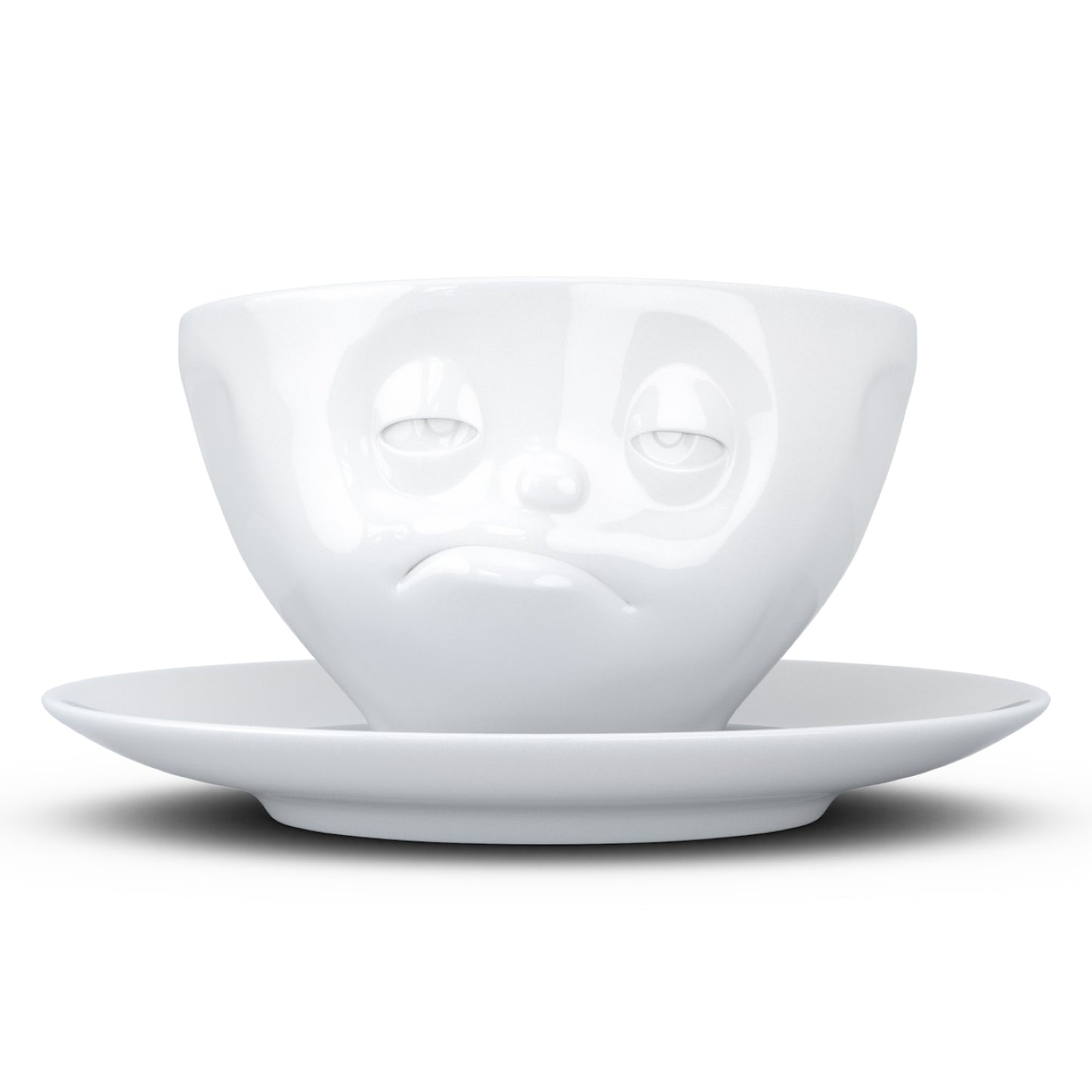 Kaffeetassen mit Unterteller weiß 200 ml Fiftyeight Products