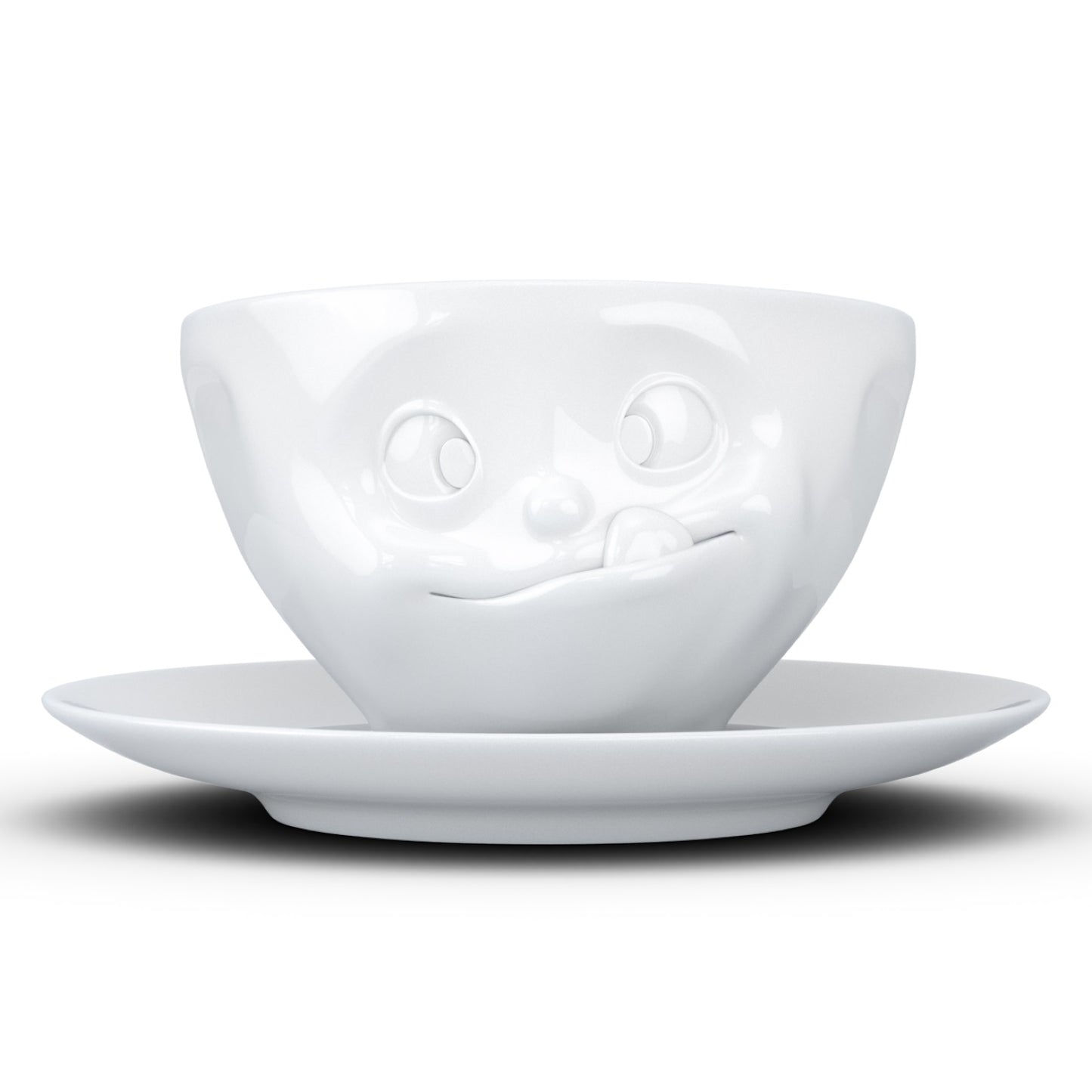 Kaffeetassen mit Unterteller weiß 200 ml Fiftyeight Products