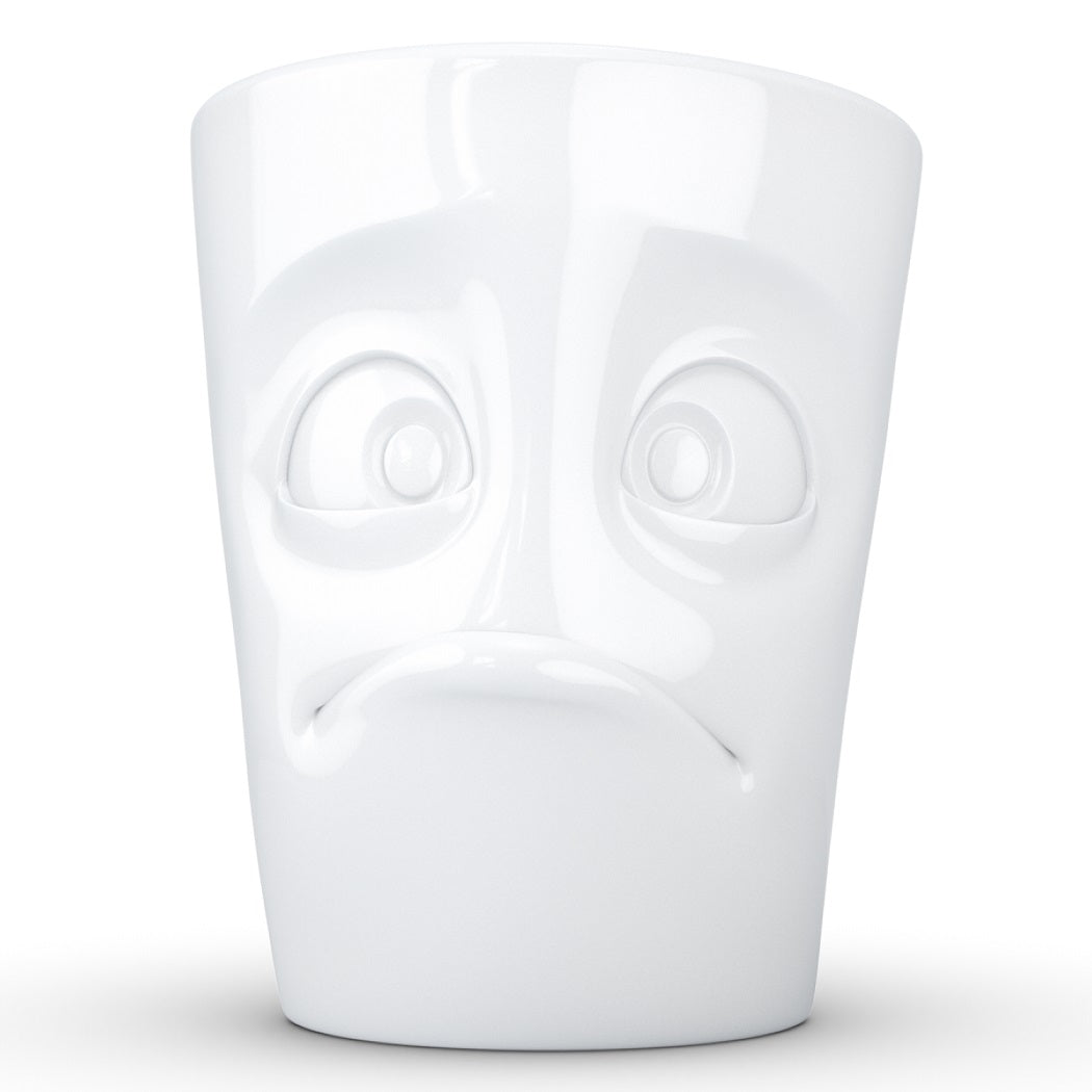 Henkeltasse große Kaffeetasse Porzellan 350 ml weiß Fiftyeight Products
