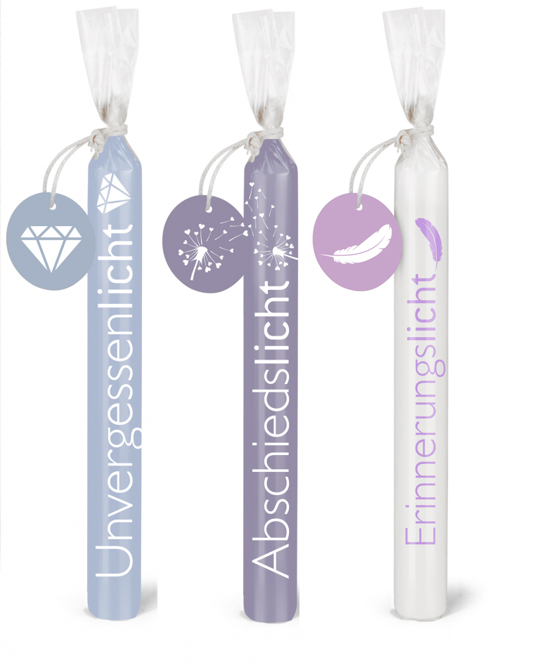 Wünschelicht-Kerzen 3er Set Bulla Design