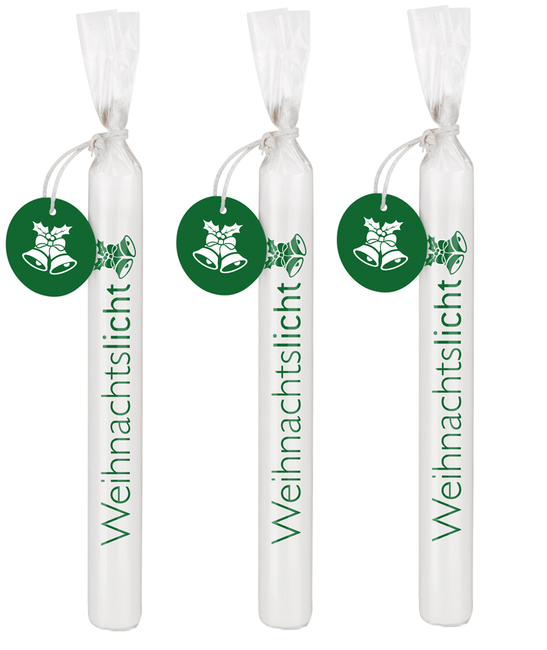 Wünschelicht-Kerzen 3er Set Bulla Design