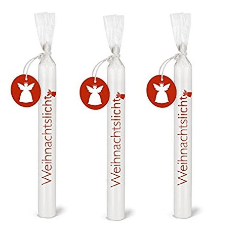 Wünschelicht Kerze "Weihnachtslicht" Engel Kerzenset 3er Set Bulla Design