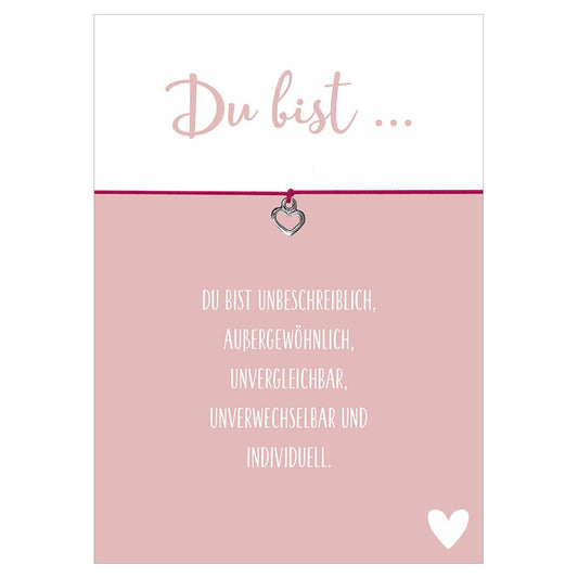 Armband " Du bist..." - Glücksschmiedin