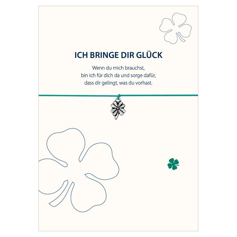 Wunscharmbänder "Ich bringe Dir Glück" Armband - Glücksschmiedin