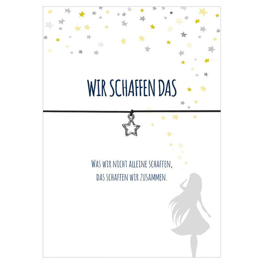 Armband " WIR SCHAFFEN DAS" - Glücksschmiedin