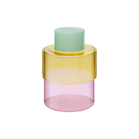 Glasdose Milou yellow-rose von REMEMBER