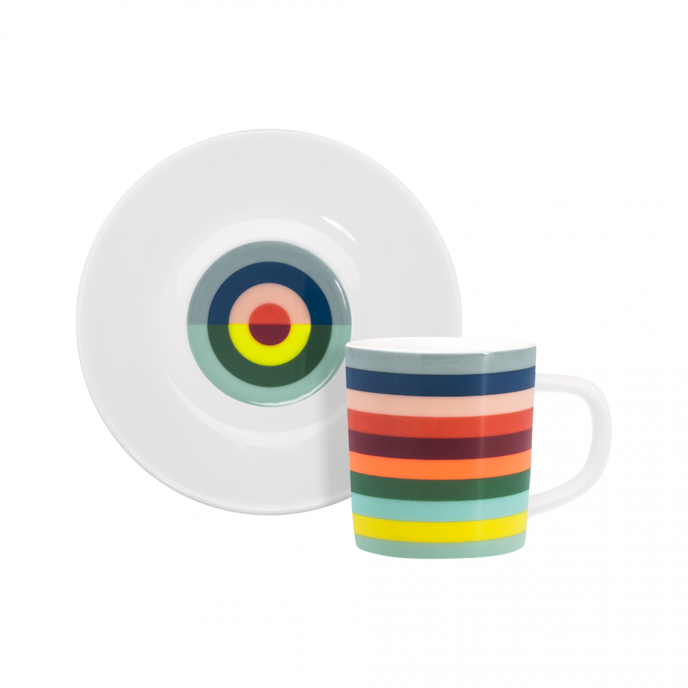 Espressotasse mit Unterteller in 3 Designs Ø 5,4/ 80 ml - Remember