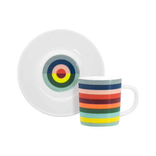 Espressotasse mit Unterteller in 3 Designs Ø 5,4/ 80 ml - Remember