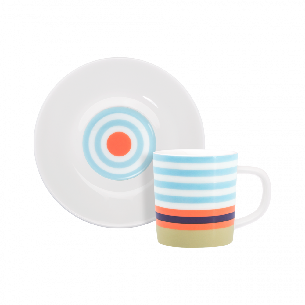 Espressotasse mit Unterteller in 3 Designs Ø 5,4/ 80 ml - Remember