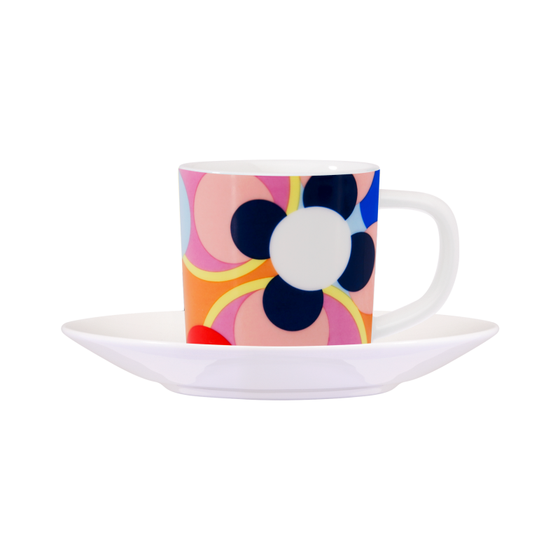 Espressotasse mit Unterteller in 3 Designs Ø 5,4/ 80 ml - Remember