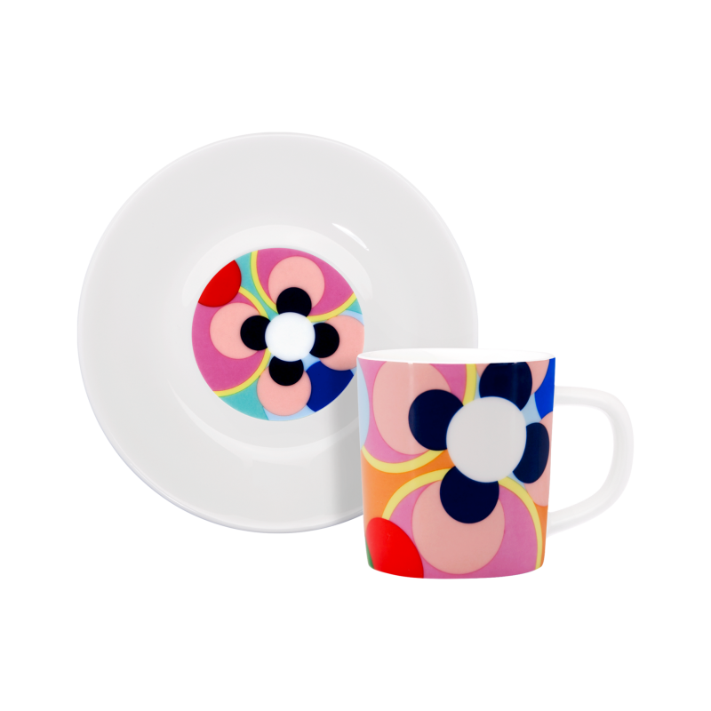 Espressotasse mit Unterteller in 3 Designs Ø 5,4/ 80 ml - Remember