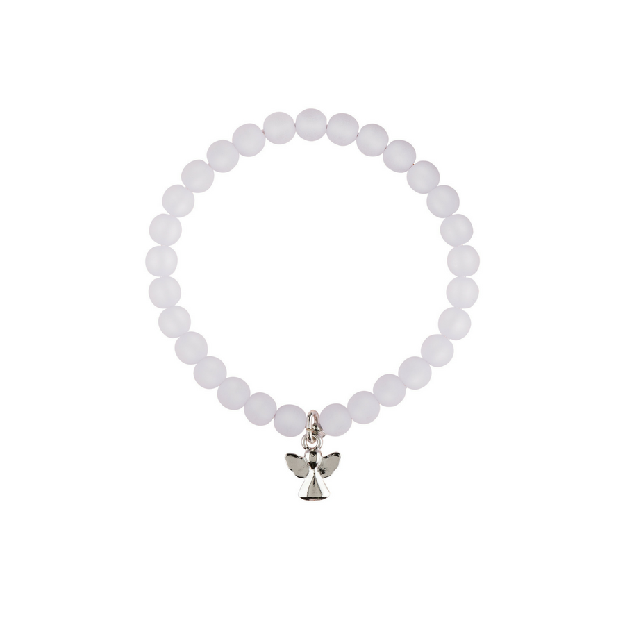 Perlenarmband für Kinder L16 cm "Schutzengel" - Glücksschmiedin