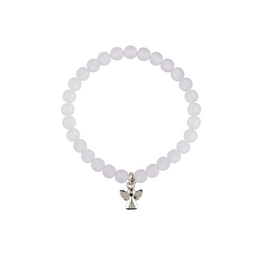 Perlenarmband für Kinder L16 cm "Schutzengel" - Glücksschmiedin