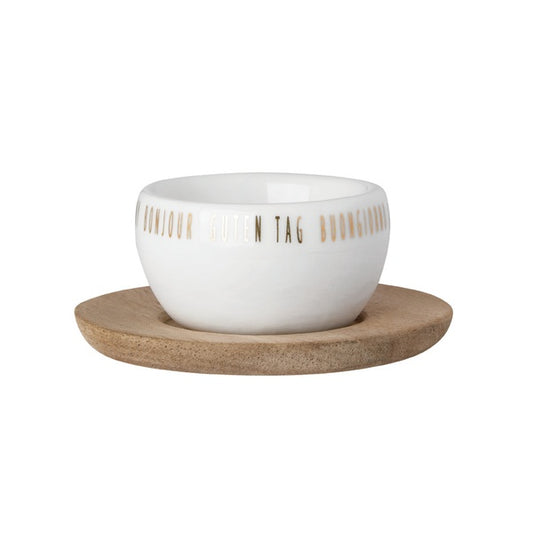Eierbecher mit Unterteller neutral - Räder Design
