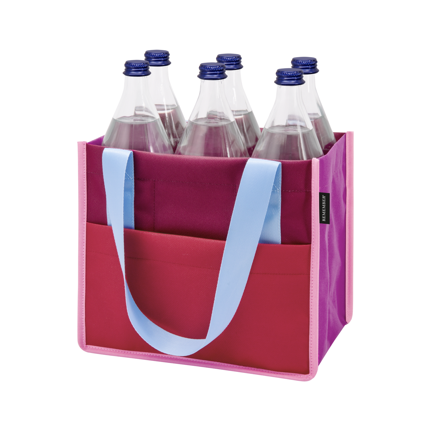 Flaschentasche 6 Fächer 100% Polyester Bottle Bag - Remember