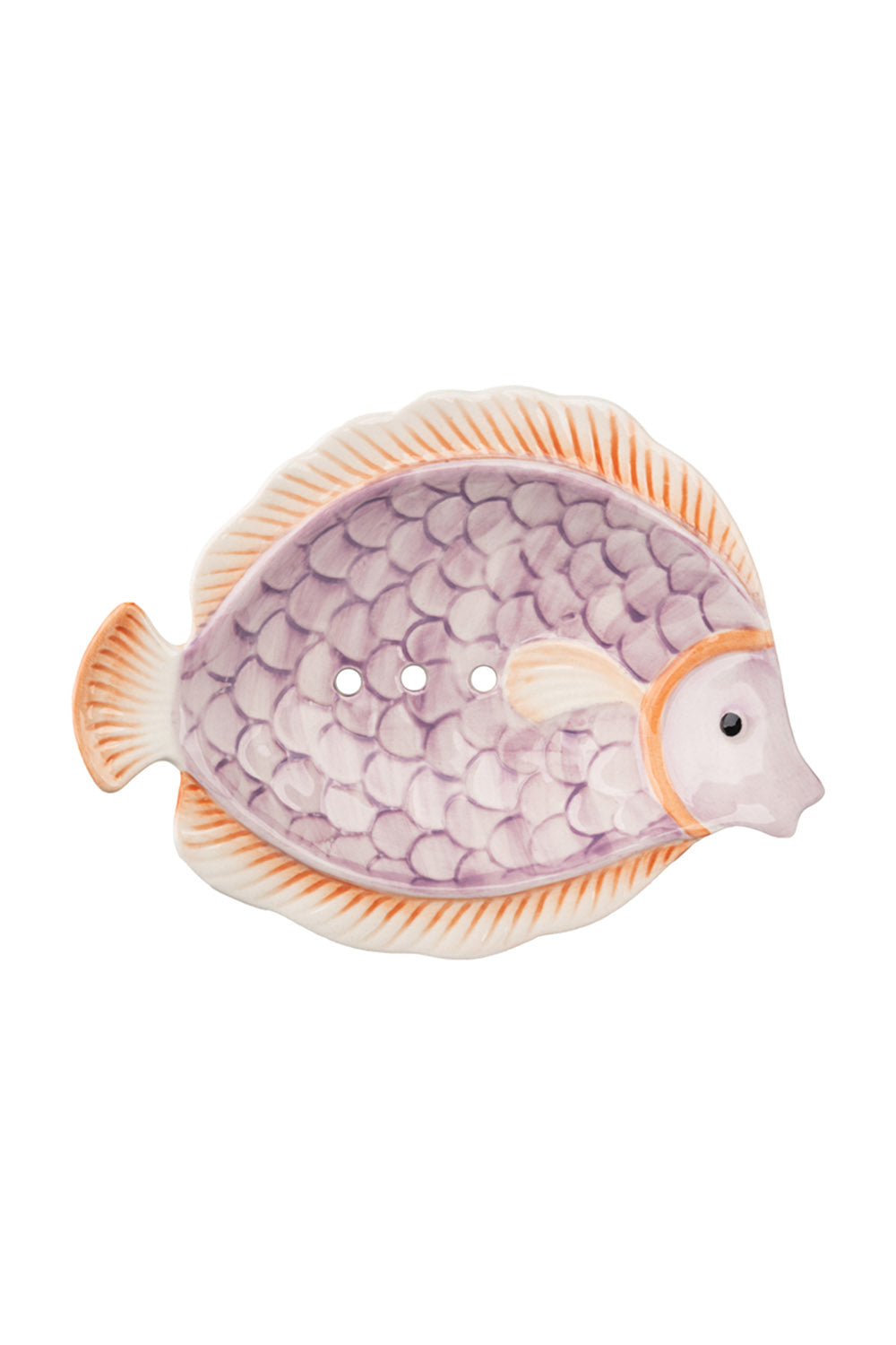 Tranquillo Seifenschale Fisch groß – Mehrfarbig, 16,3 × 12,5 × 2,4 cm