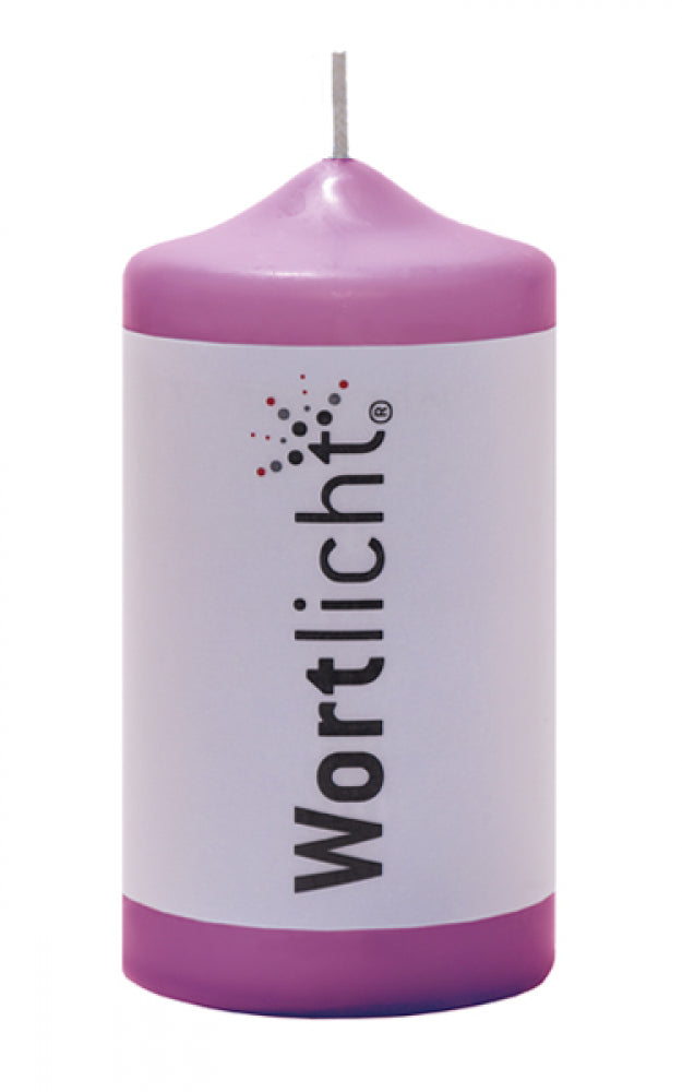 WORTlicht Kerze Leuchtende Wünsche Kerzen mit Botschaft