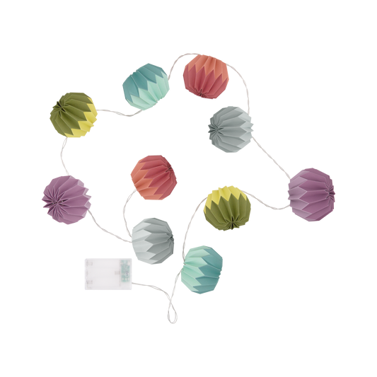 Papierlichterkette "Yazz" Fensterdeko USB Ornamente - Remember