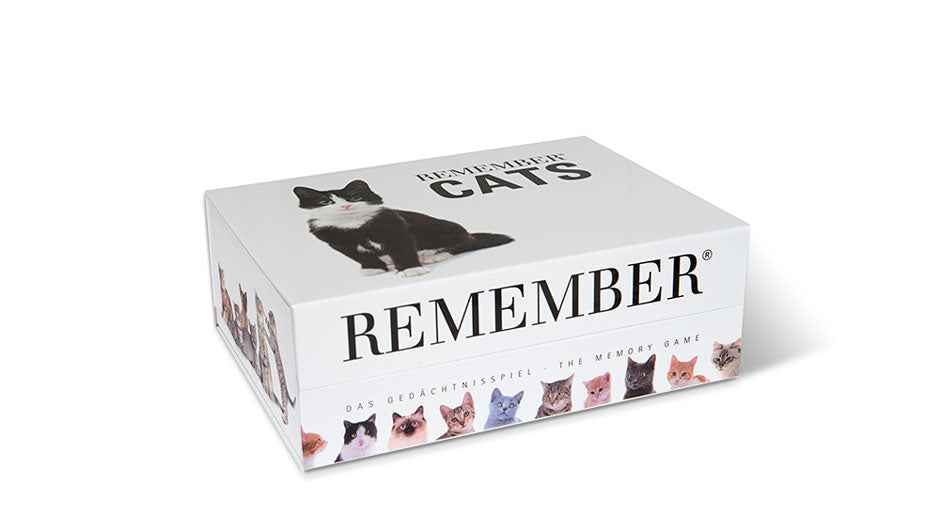 Gedächtnisspiel "Remember 44 Cats" in der Magnetbox - Remember