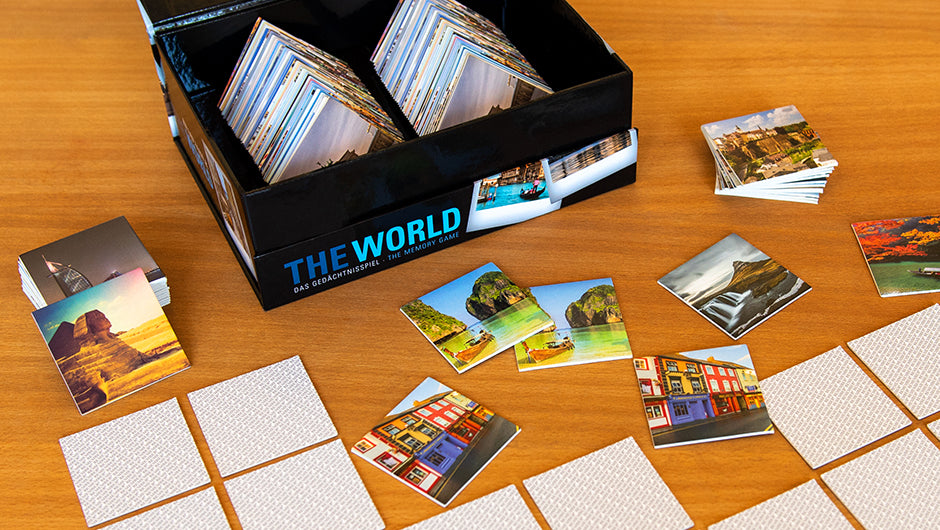 Gedächtnisspiel Remember 44 "The World" in der Magnetbox - Remember