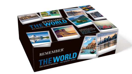 Gedächtnisspiel Remember 44 "The World" in der Magnetbox - Remember