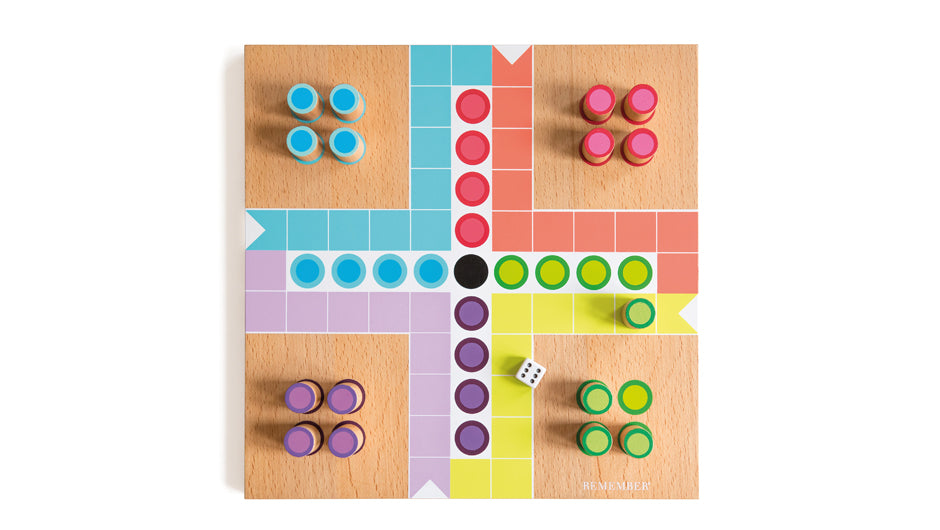 Remember Patschisi Brettspiel für 2-4 Mitspieler