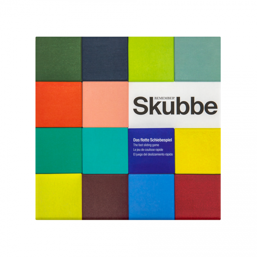 Das flotte Schiebespiel Gesellschaftsspiel "SKUBBE" - Remember