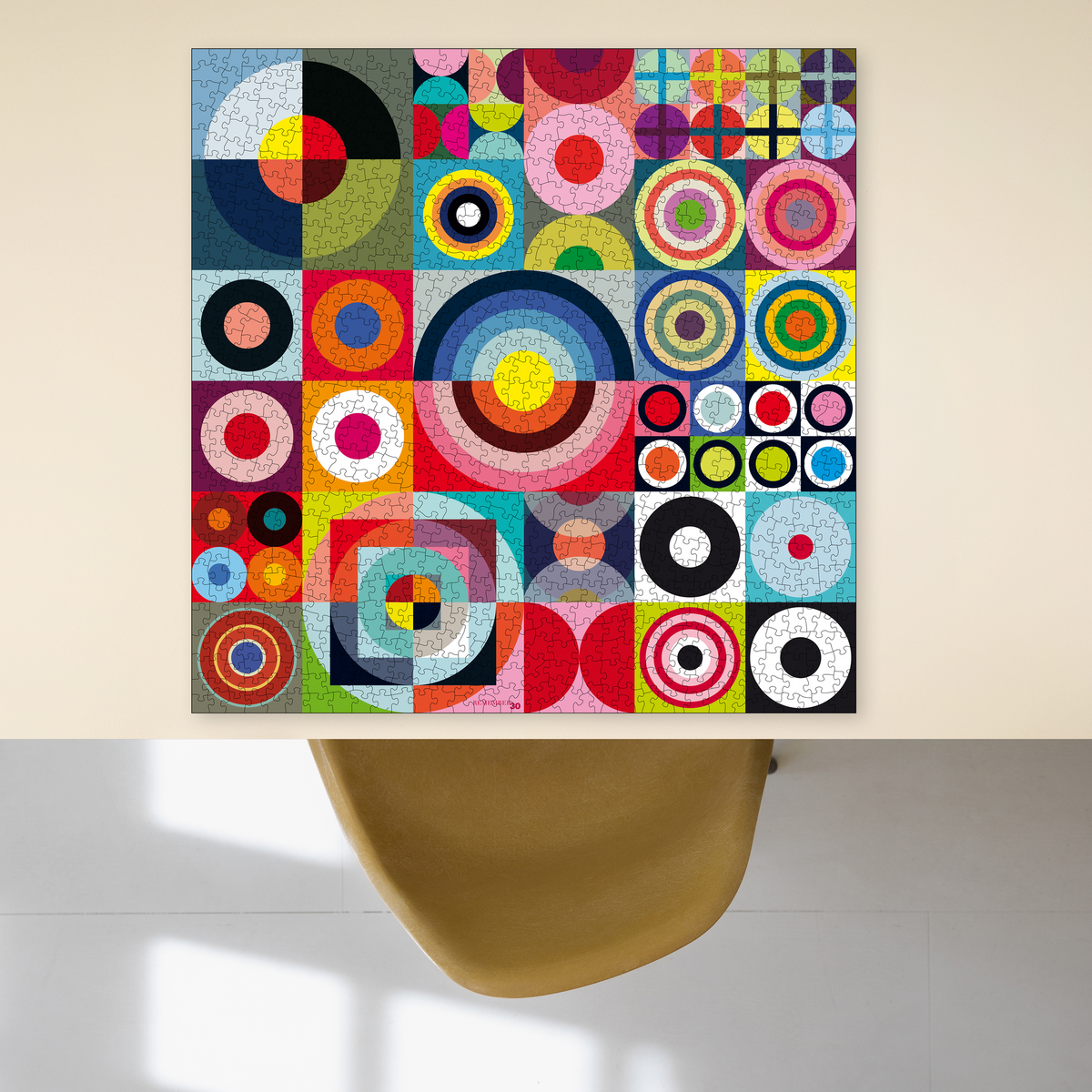 REMEMBER Puzzle Remember 30, 1000 Teile, 61 x 61 cm – Anwendungsbeispiel; Dekoration nicht enthalten