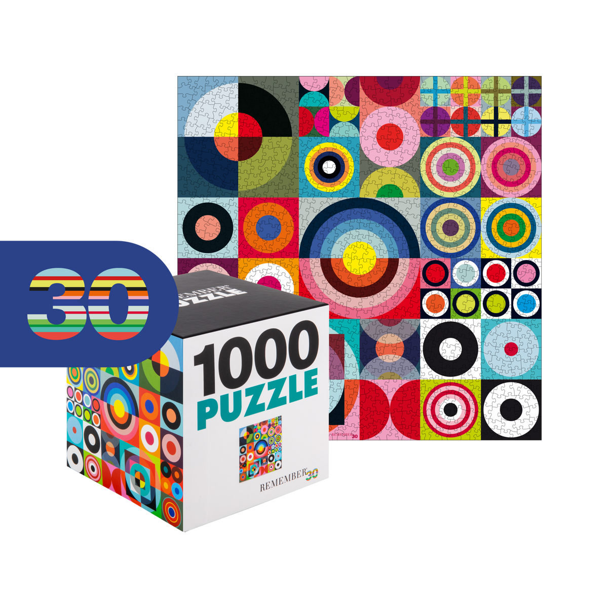 REMEMBER Puzzle Remember 30, 1000 Teile, 61 x 61 cm – Hersteller-Freisteller mit Jubiläumszeichen