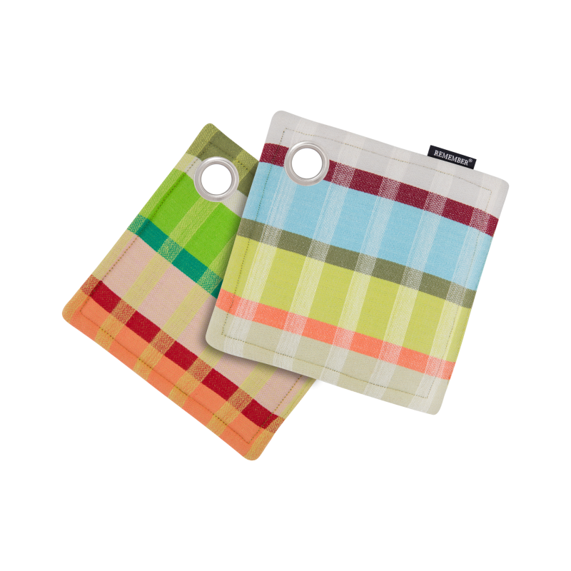 Topflappen 18,5 x 18,5 cm Hitzeschutz Baumwolle - Remember