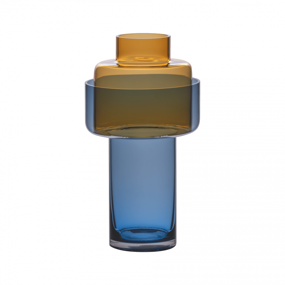 Glasvase Vase aus Glas "Aura amber" - Remember