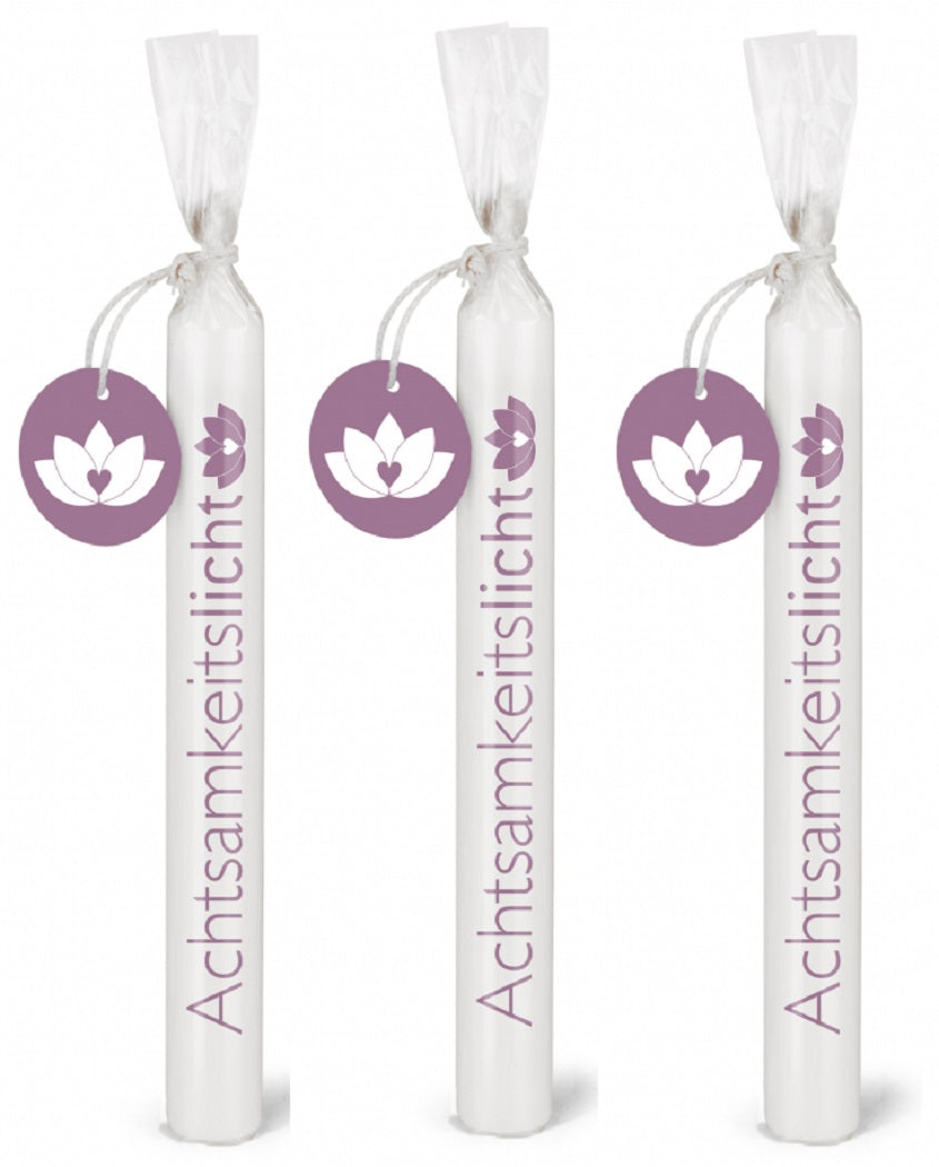 Wünschelicht-Kerzen 3er Set Bulla Design