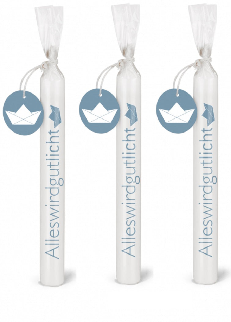 Wünschelicht-Kerzen 3er Set Bulla Design