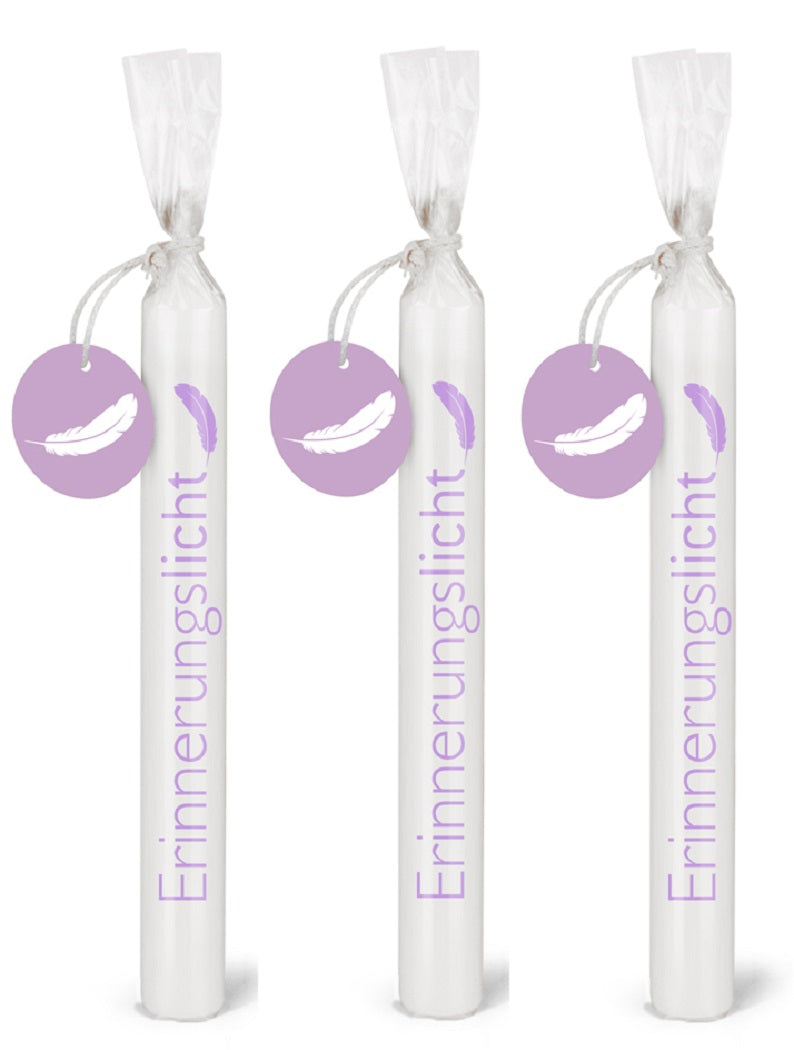 Wünschelicht-Kerzen 3er Set Bulla Design