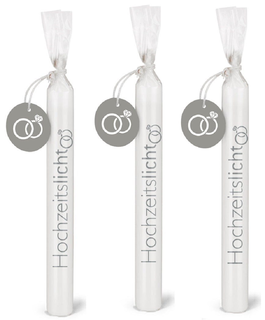 Wünschelicht-Kerzen 3er Set Bulla Design