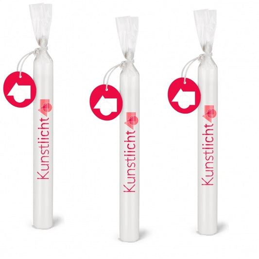 Wünschelicht Kerze KUNSTLICHT Kerzenset 3er Set Bulla Design