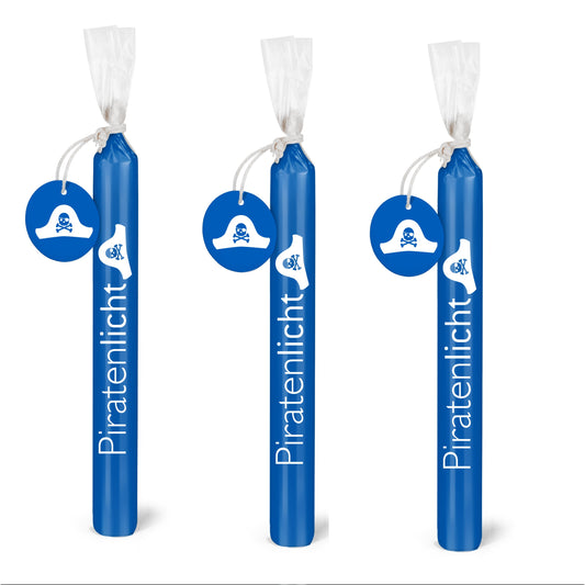 Wünschelicht Kerze "Piratenlicht" Kinder Kerzenset 3er Set Bulla Design