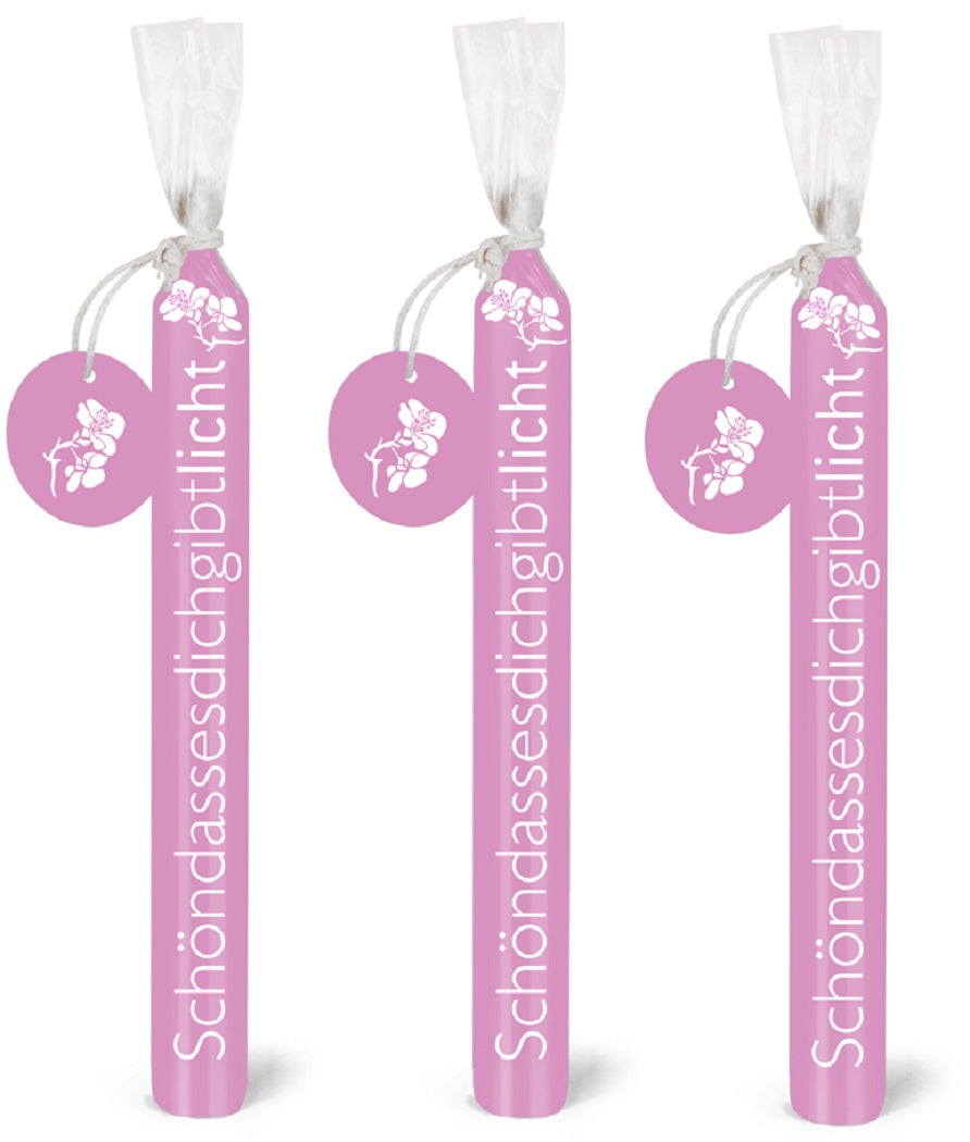 Wünschelicht-Kerzen 3er Set Bulla Design