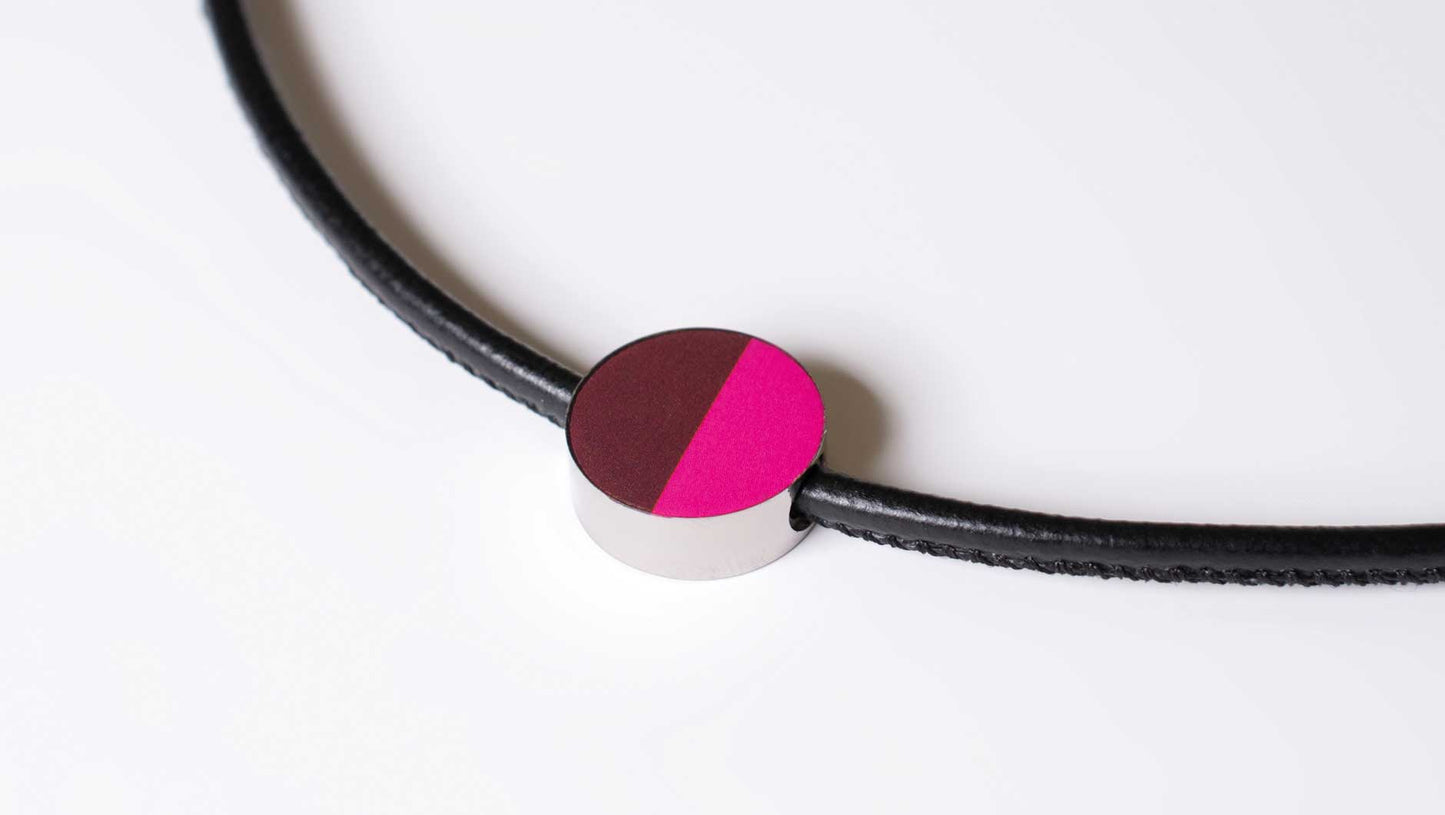 Schmuck Anhänger / Leder Armband-Halskette - Remember